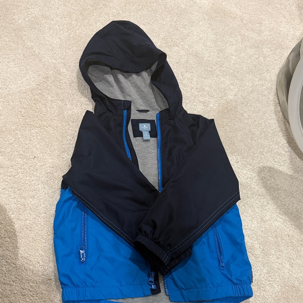 GAP Navy and Gray Hooded Jacket